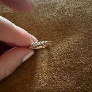 14K solid gold PREMIUM TWISTED RING IN GOLD size 6 (ship in Mejuri packaging)
